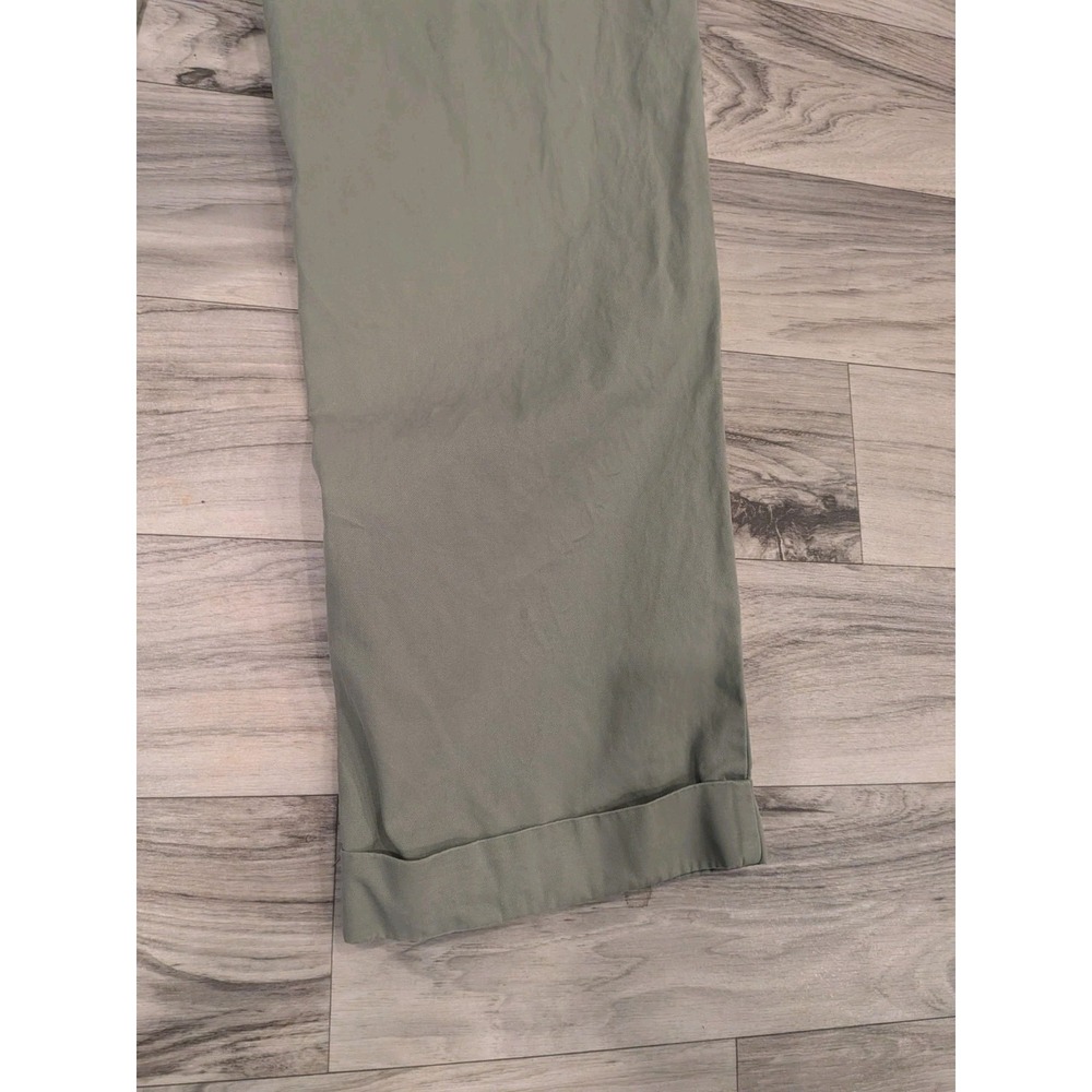 Vintage Polo Ralph Lauren Men's Hammond Pants Fit 36x32 Pleated Cuffed Olive - Picture 9 of 12
